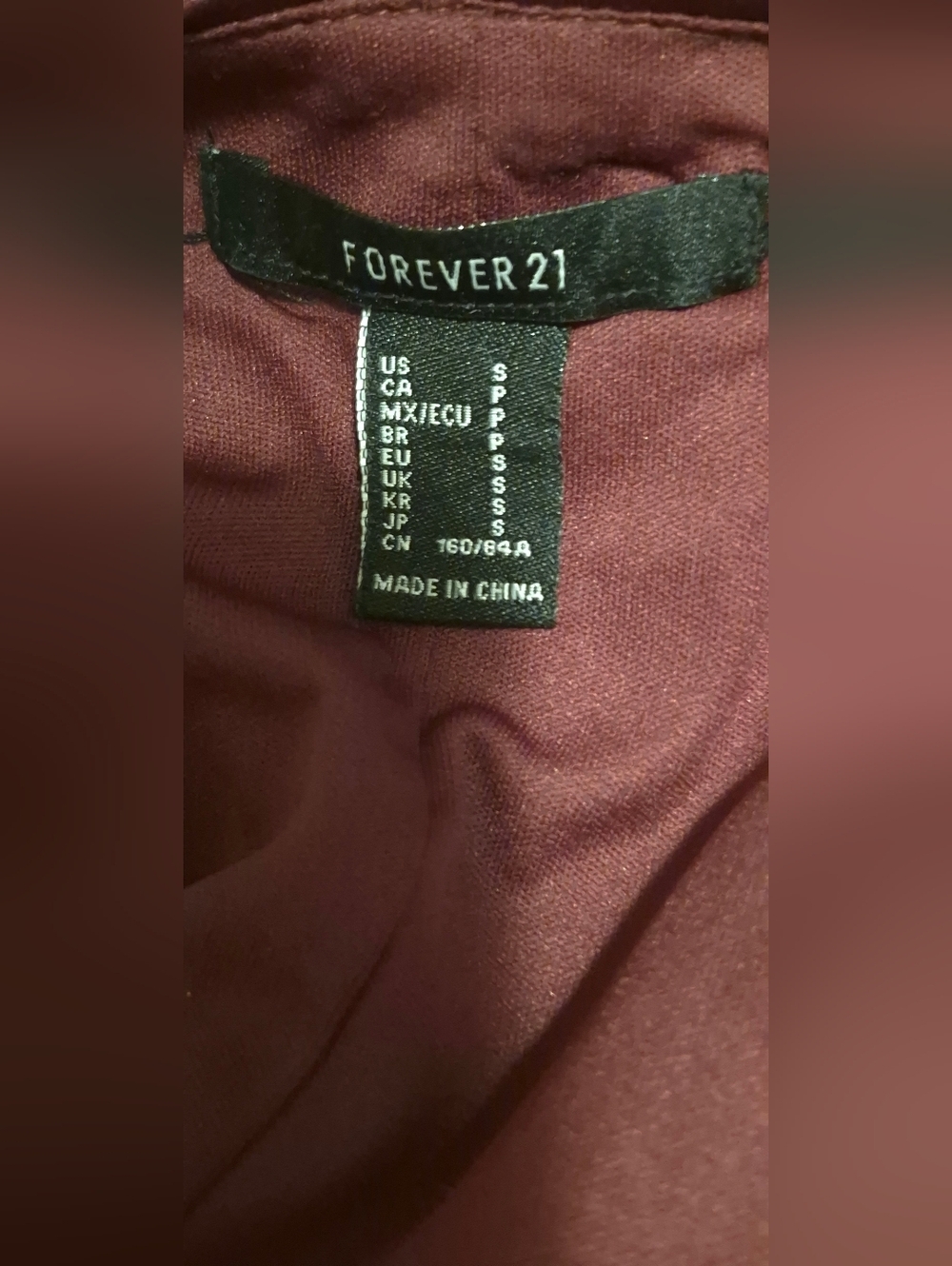 Forever 21 Burgundy Sequin Slip Dress (S) - Picture 3 of 4